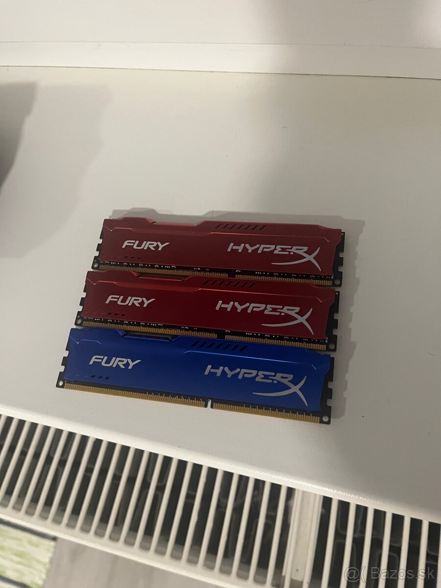 RAM HyperX Fury 2x 8GB DDR3 1x 4GB DDR3
