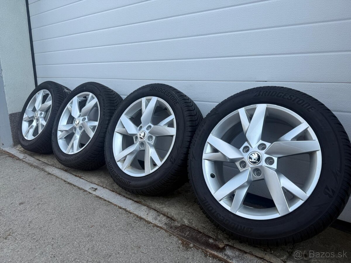 OIGINAL ŠKODA OCTAVIA DISKY 5x112 R17 205/55 R17 ZIMA