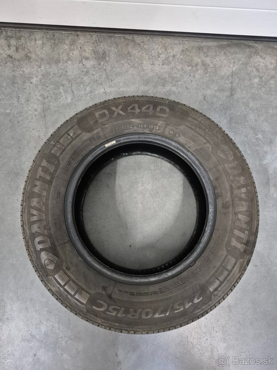 Predám letné pneumatiky DAVANTI DX440 215/70/R15