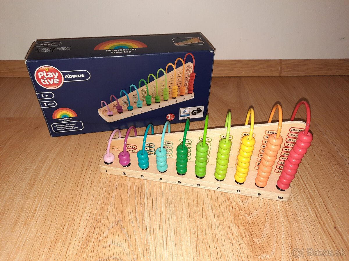 Montessori drevené počítadlo