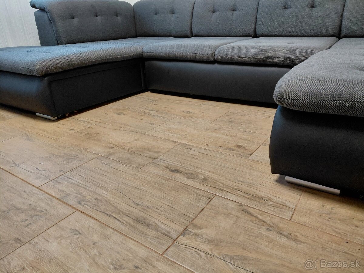 Rozkladacia sedacia súprava s úložným priestorom