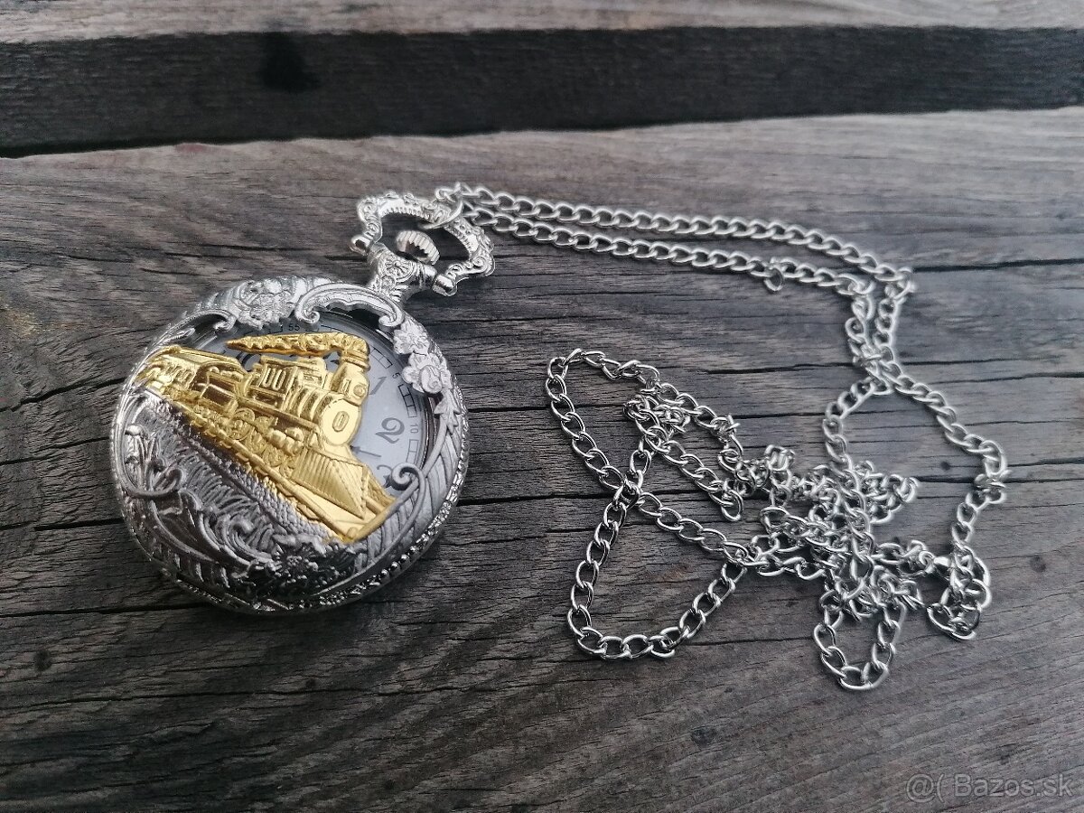 Zlatý vlak vreckové hodiny