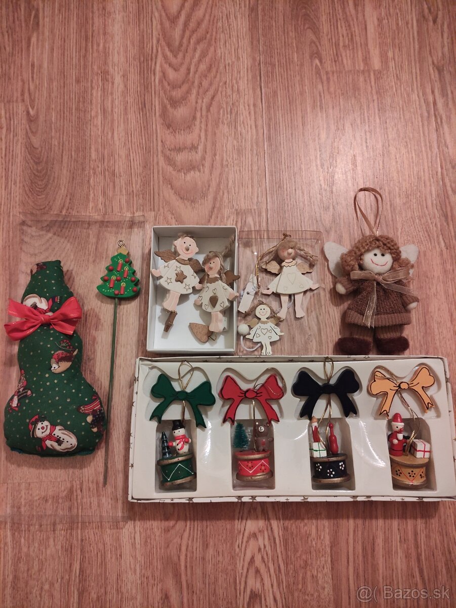 Vianočné ozdoby drevené a textilné
