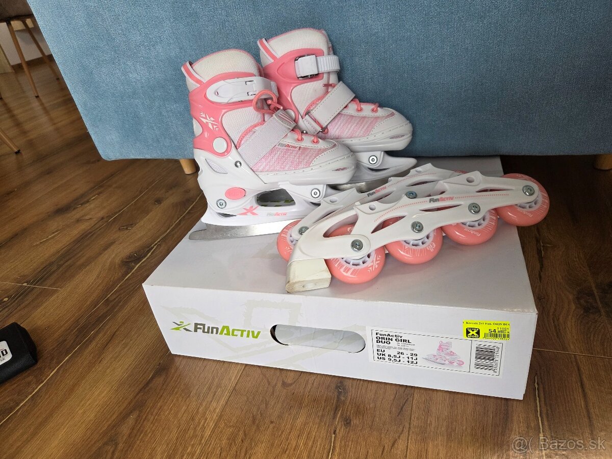 Dievčenské korčule 2v1