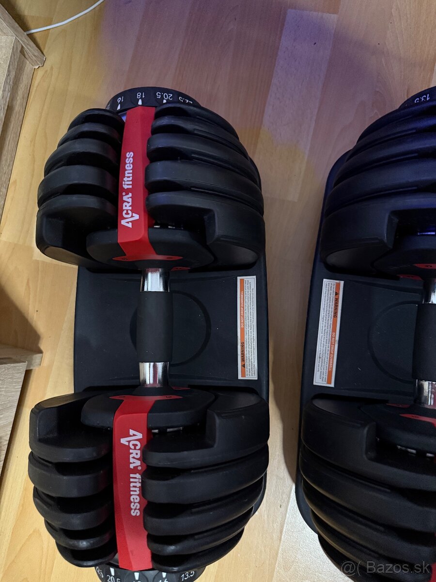 Predam nastaviteľné činky 24 kg