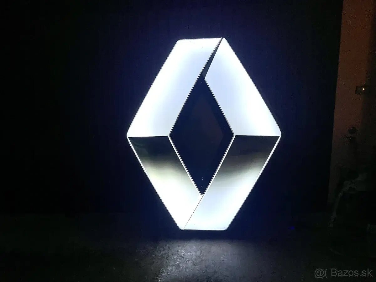 Veľké svetelné 3D logo Renault