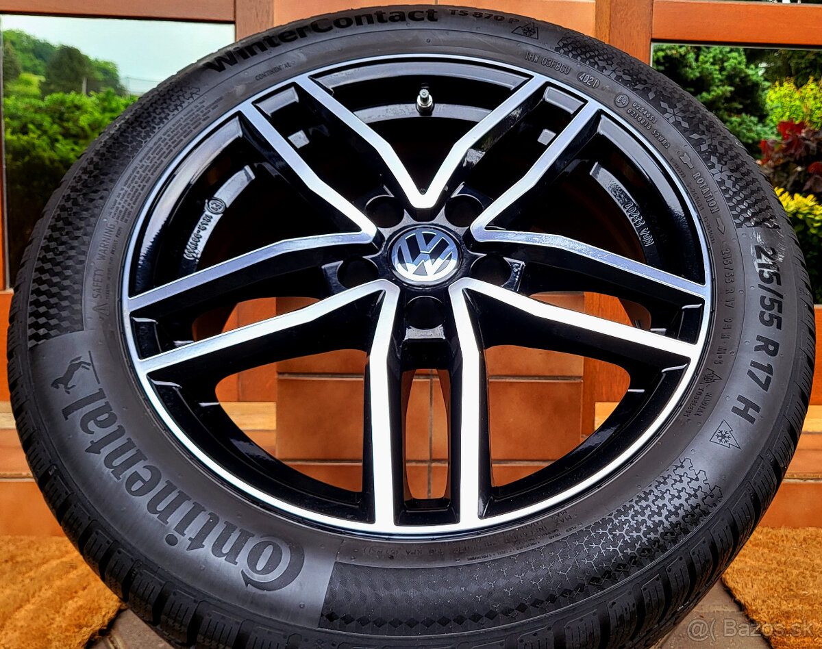 alu R17 5x112, zimné pneu 215/55, VW Passat + Škoda Superb