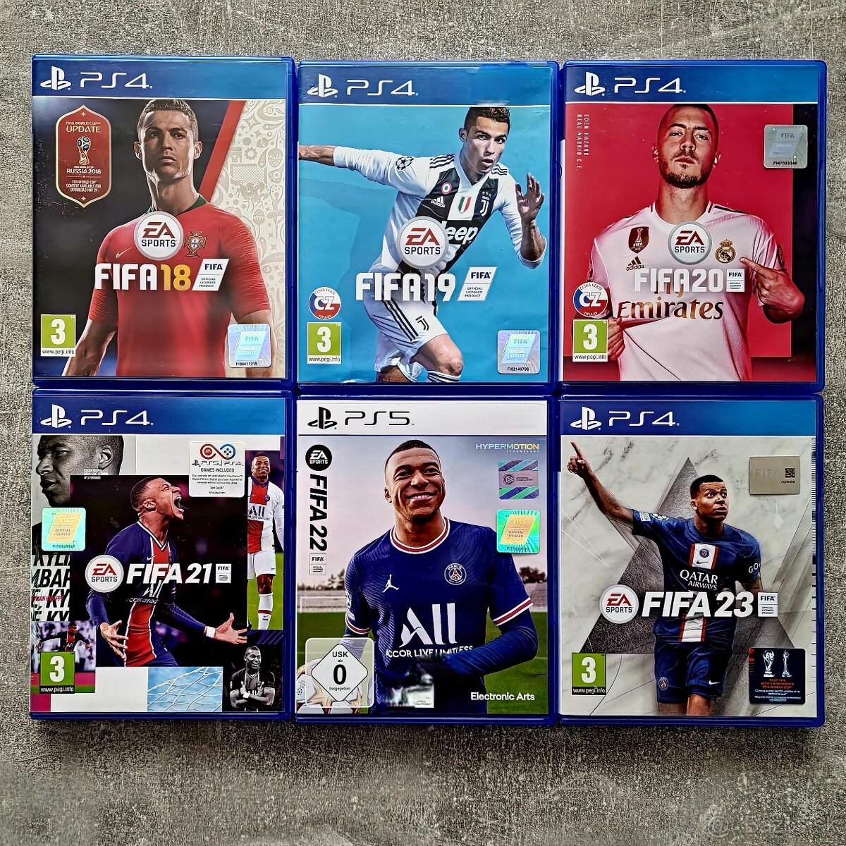 Kolekcia hier FIFA 18-23 (PS4/PS5) - Rožňava