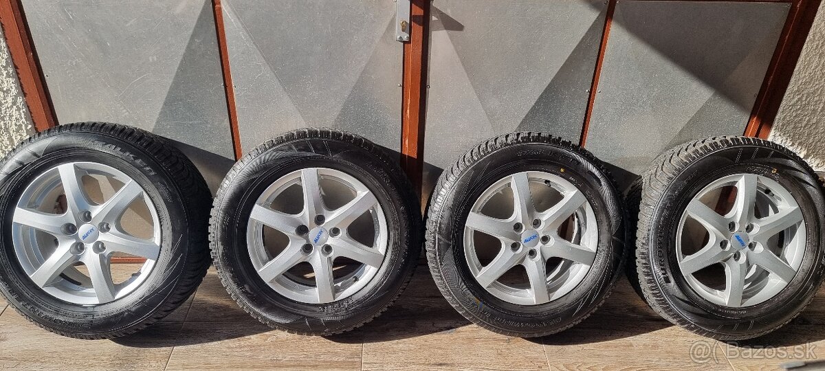 Predám Alutec elektrony 5x108 R16 / 215/65 r16 Falken zimné