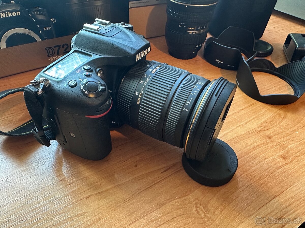 Nikon d7200 + sigma 17-50 f2.8 + tokina 11-16 f2.8 pro dx ii