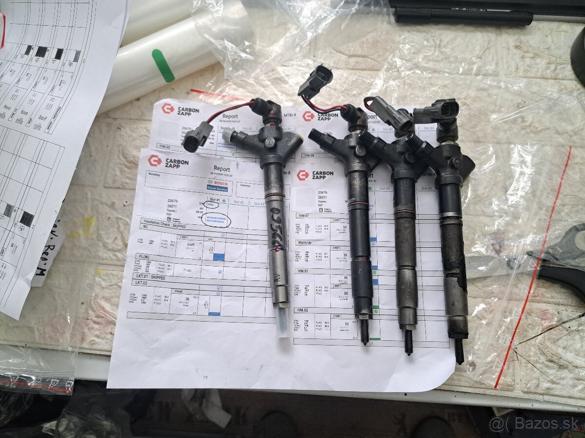 Trysky DENSO 130kW Toyota 2.2DCAT Lexus