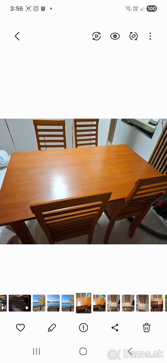 Jedálenský stôl 4 stoličkami
