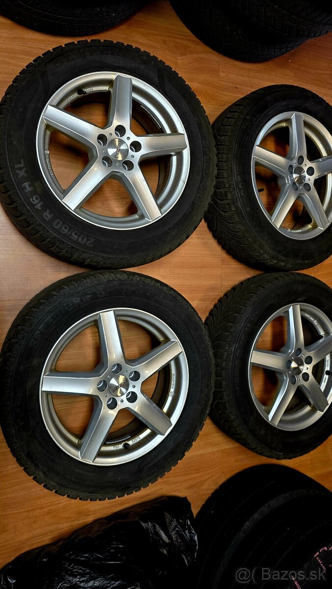 Predam elektrony WV group 5x112 R16 a zimne gumy