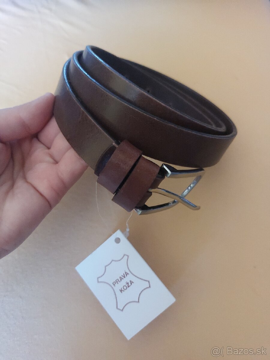 Damsky kozeny opasok 105cm novy