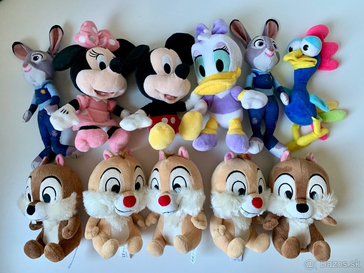 Plyšové hračky Disney a iné rozprávky