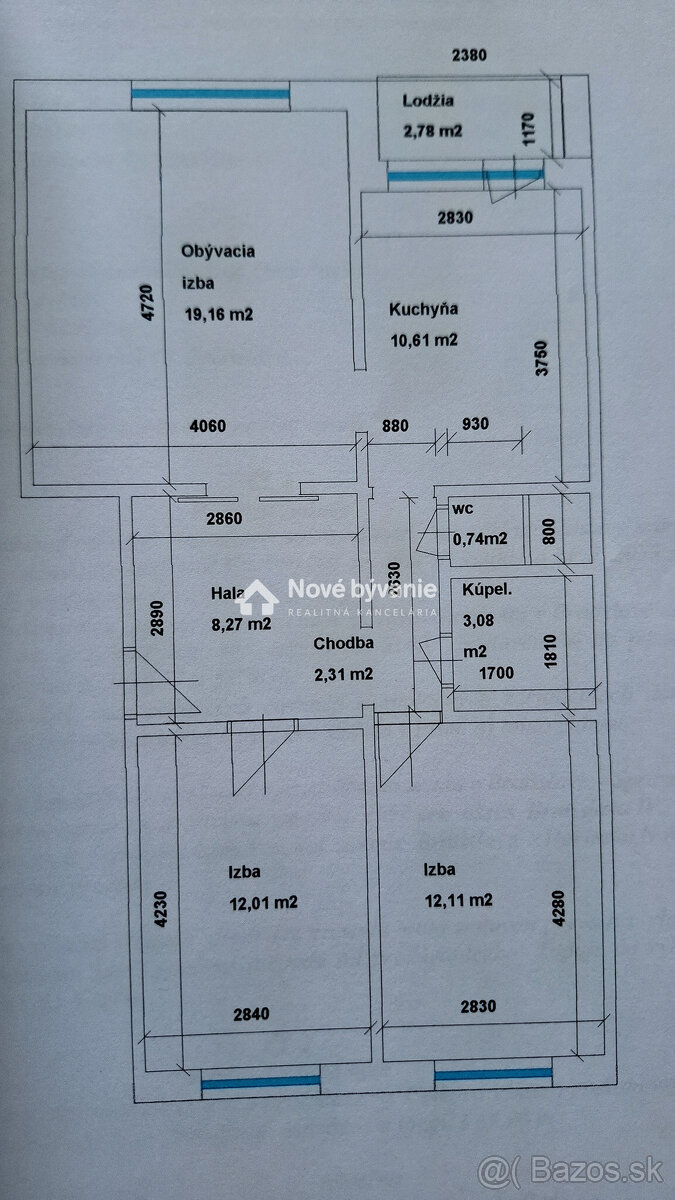Predaj - 3 izbový byt BA - Devínska Nová Ves