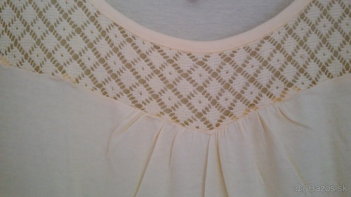 Tričko s čipkou-NOVÉ