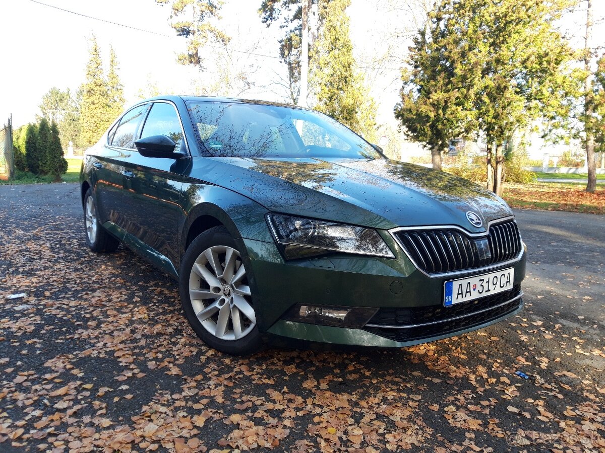 Škoda Superb 2.0 TDI 190k DSG, zelená metalíza
