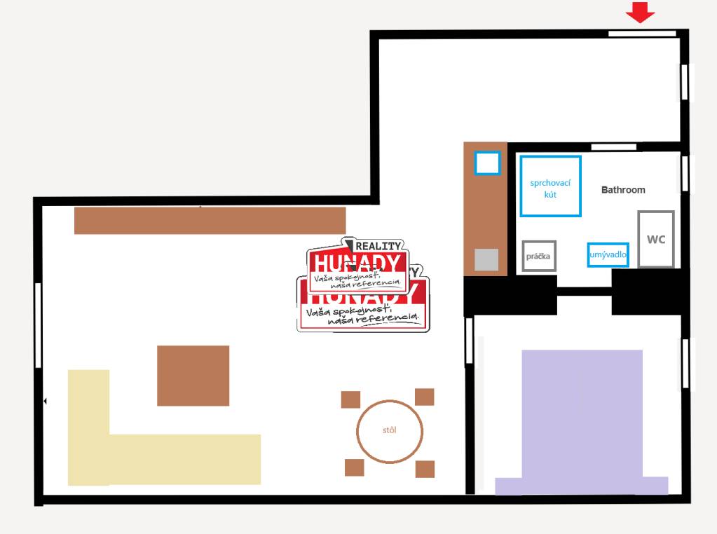(49 m²) 1i PRIESTRANNÝ A SLNEČNÝ BYT V CENTRE