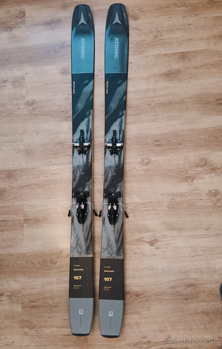 Atomic backland waist 107mm, 175 cm + lyziarky LA Sportiva