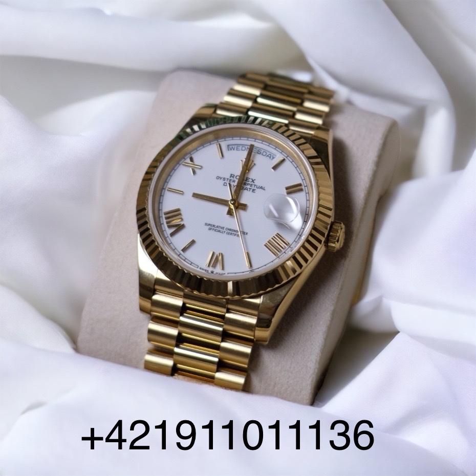 Rolex Day-Date Yellow Gold White Dial