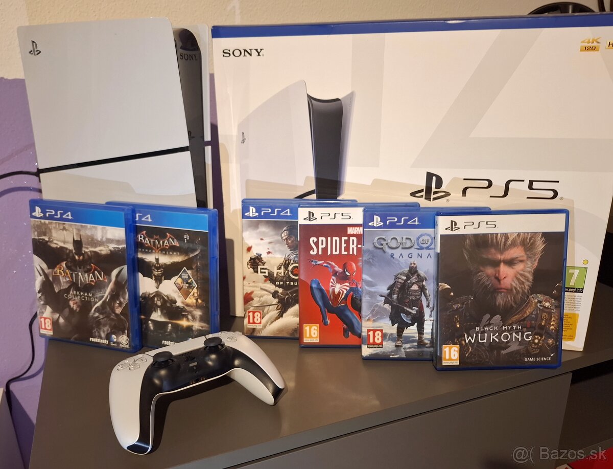 Úplne Nová Ps5 1Tb s mechanikou + hry