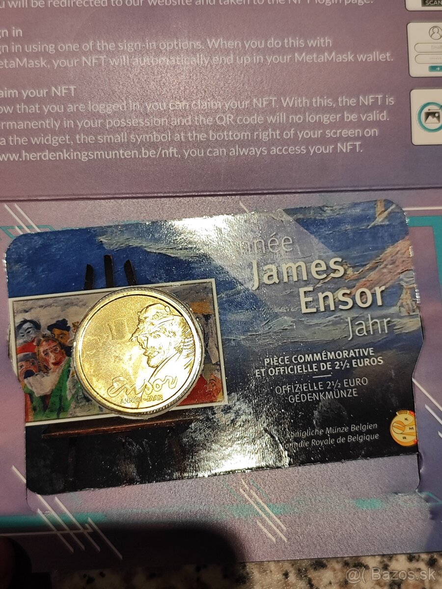 2,5€ Belgicko Ensor BU 2024