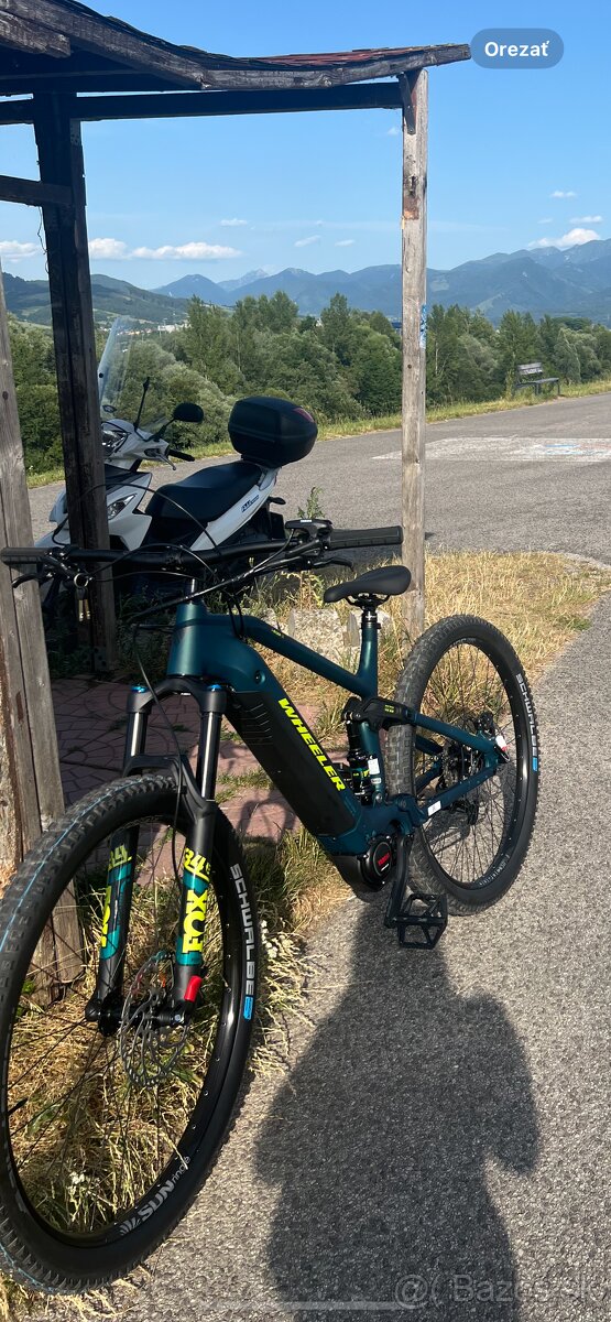 Ebike celoodpruzený MTB - L