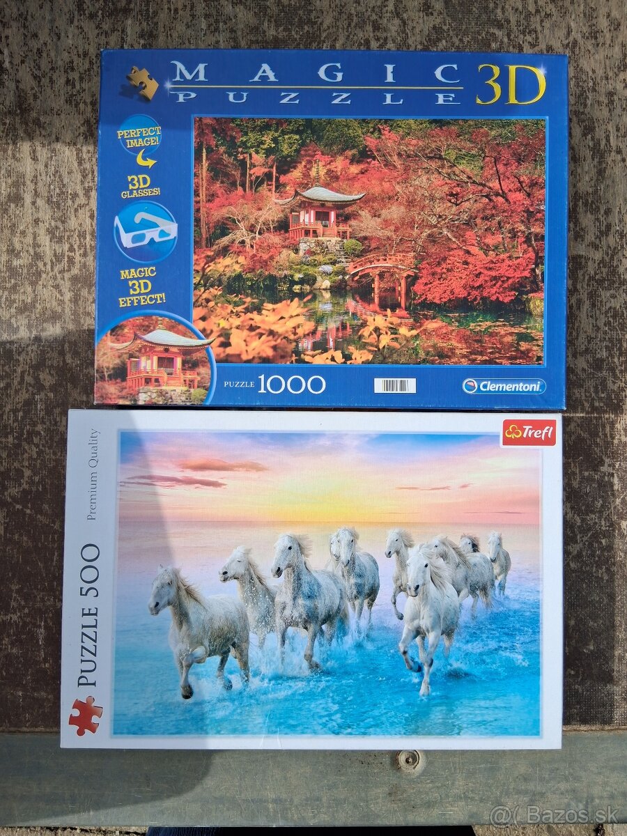 Puzzle 500 ks a 1000ks
