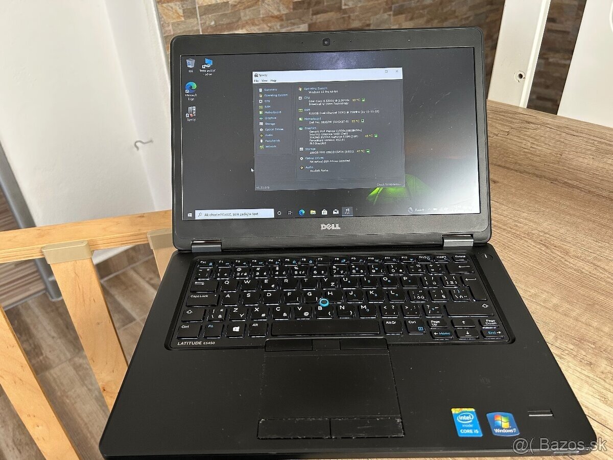 Herný Dell Latitude E5450 s i5,8gb ram,256gb ssd,GT830m