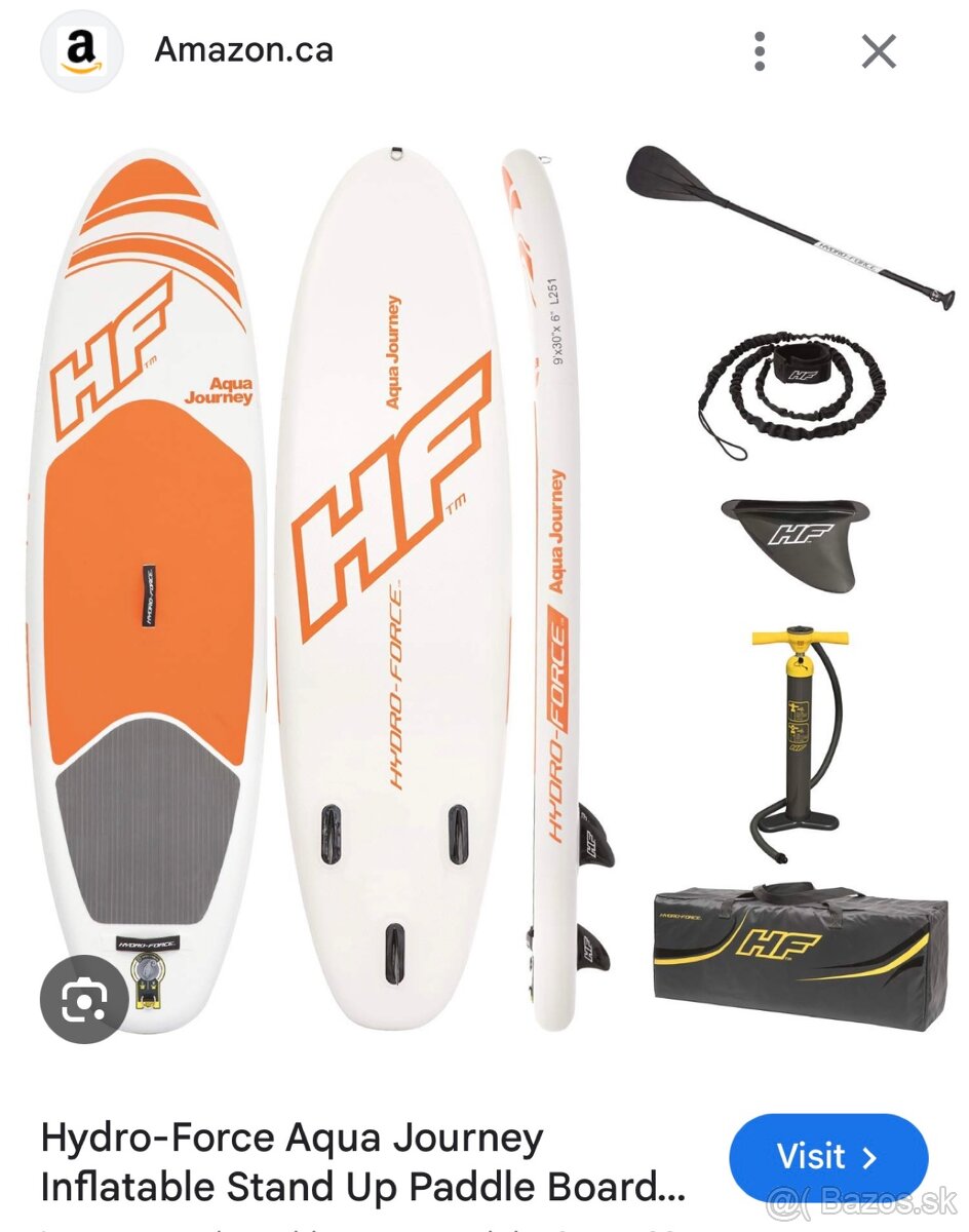 Hydro-Force Aqua Journey Inflatable Stand Up Paddle Board