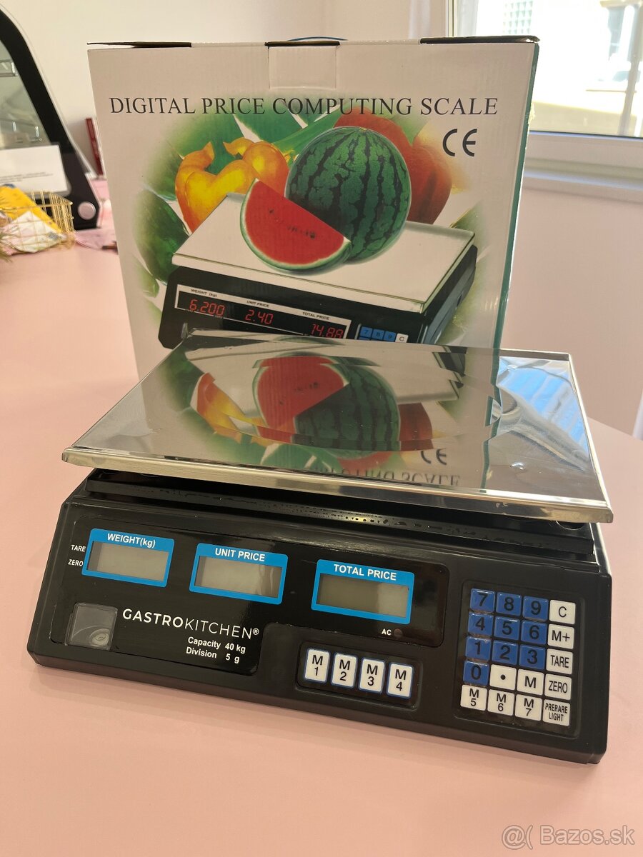 PREDÁM - Digitálna stolová váha 40kg/5g – čierna