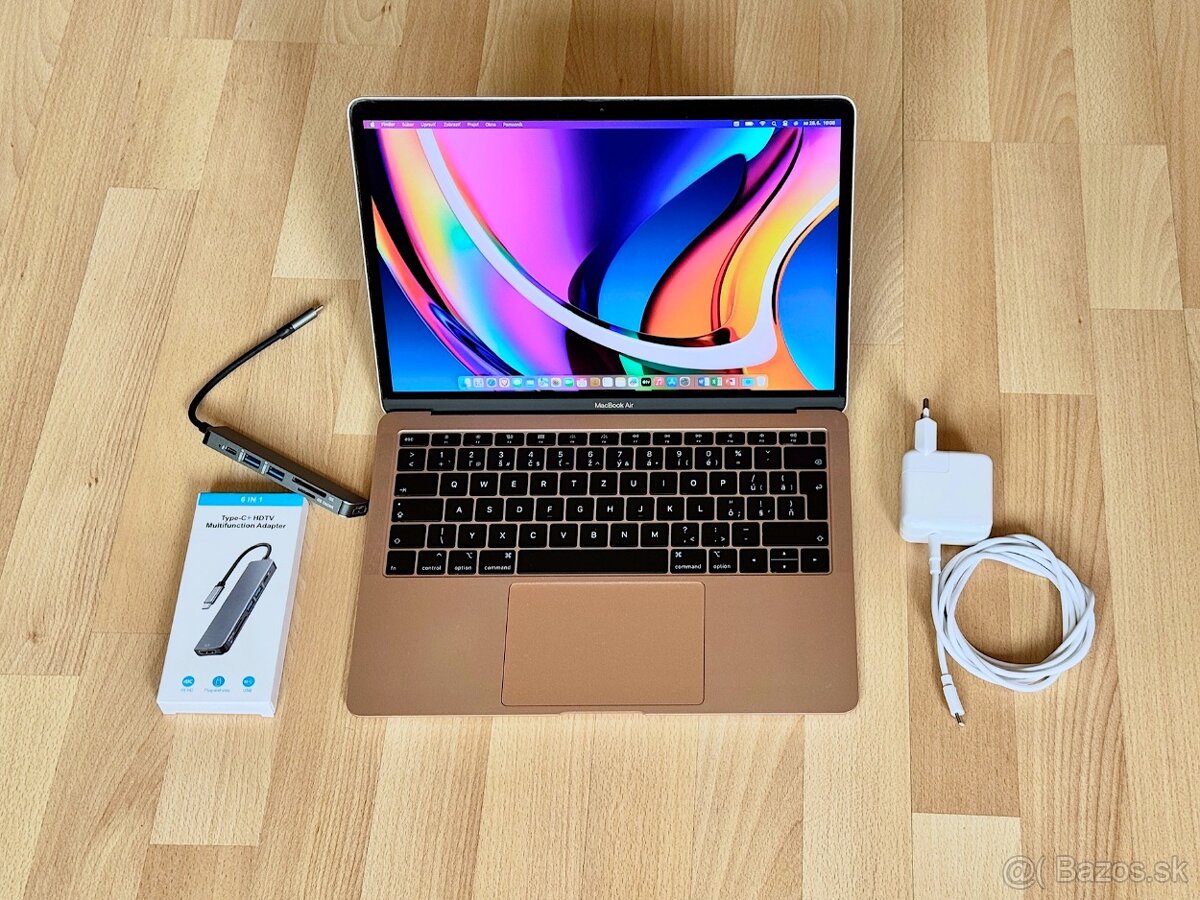 MacBook Air 13", TOP STAV, Výdrž batérie 7 hod.