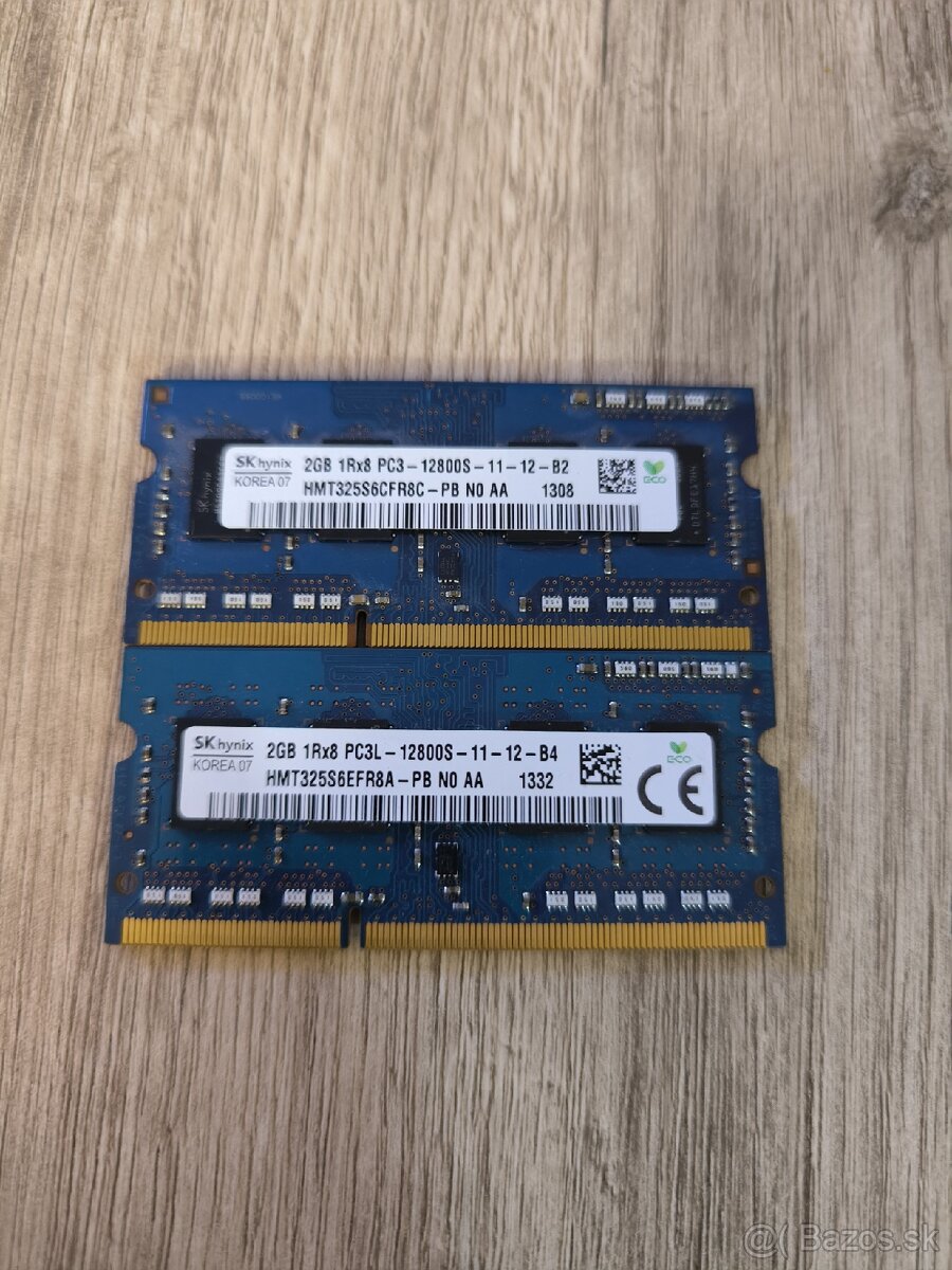 2 x 2GB DDR3 RAM do notebooku
