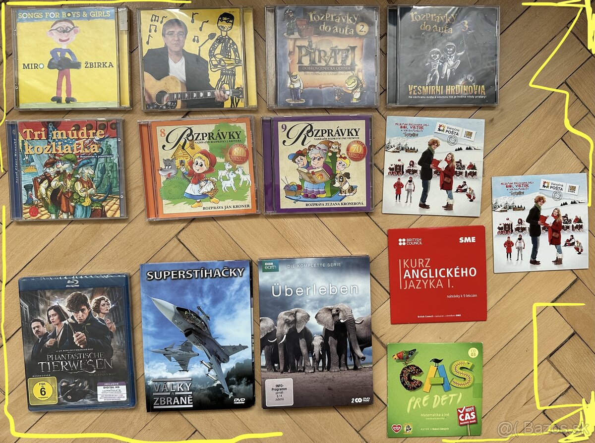 DVD a CD pre deti