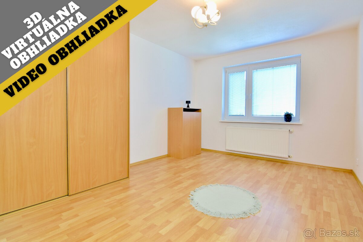 3-izbový byt s 2 balkónmi pivnicou a záhradou Nitra Chrenová