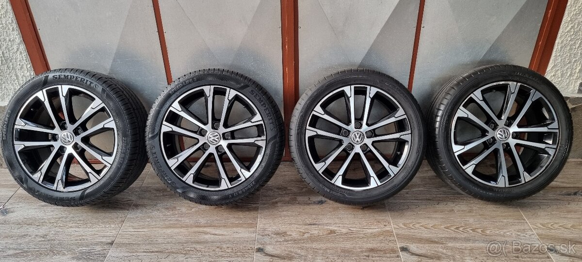 Predám Orginal VW SINGAPORE elektrony 5X112 R17 letné 225/45