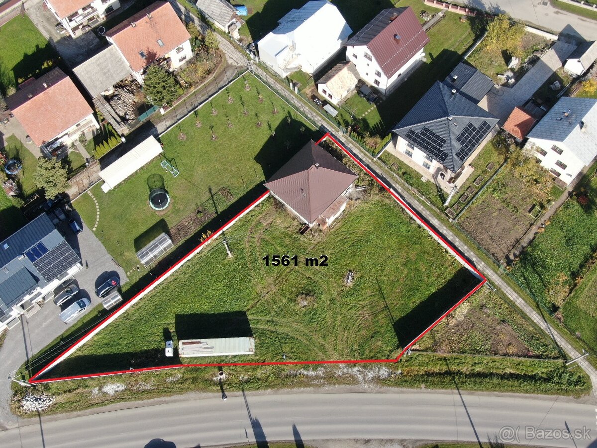 Rodinný dom s priestranným pozemkom 1561 m² – Zubrohlava