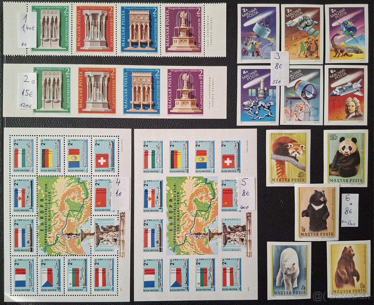 Postove znamky Madarsko (56poloziek)