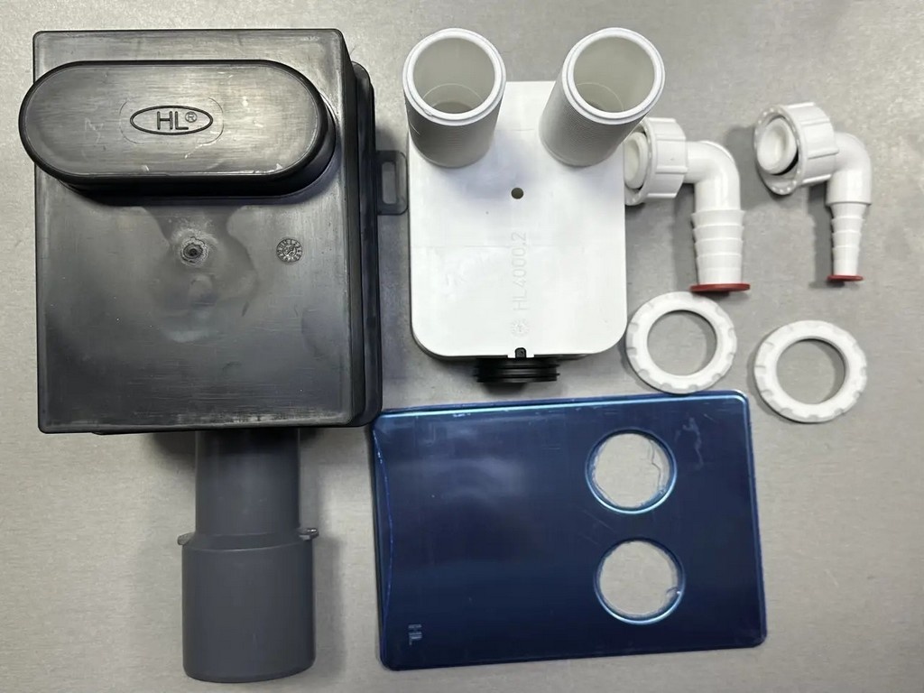 Sifón podomietkový DN50/40 pre napojenie 2 spotrebičov