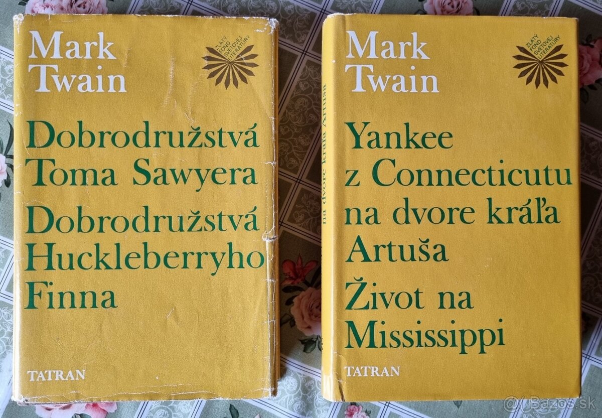 Mark Twain 4x Zlaty fond svetovej literatury