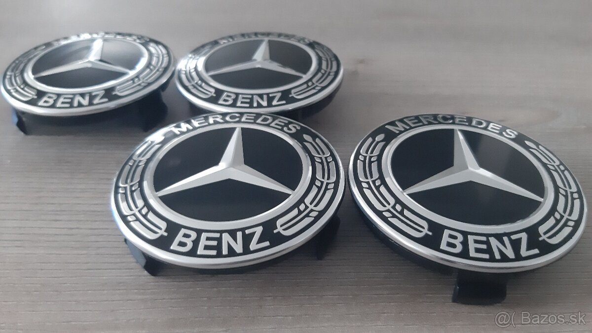 Mercedes Benz 75mm stredové krytky kolies