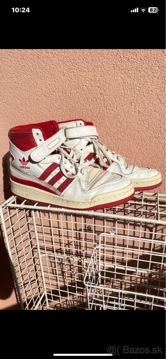 Adidas Forum 84 Mid bielo červené 40