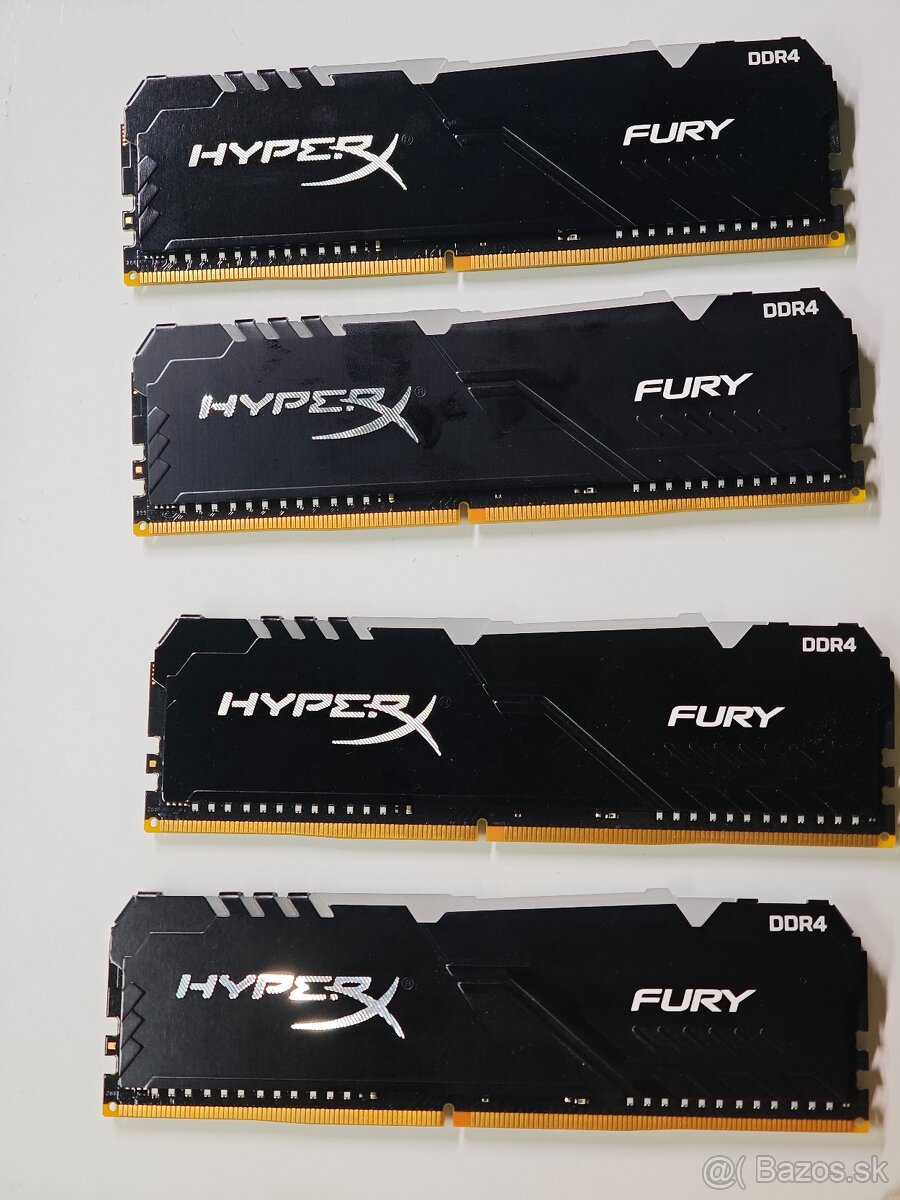 Predám ram pamäte DDR4 Kingston HyperX Fury 8GB 4ks