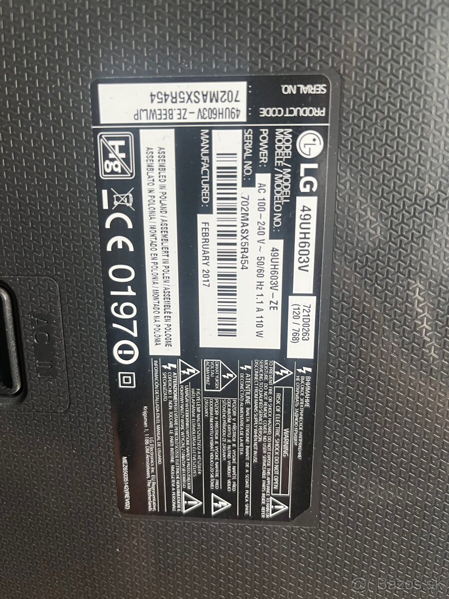 Predam LED TV LG 49 palcov