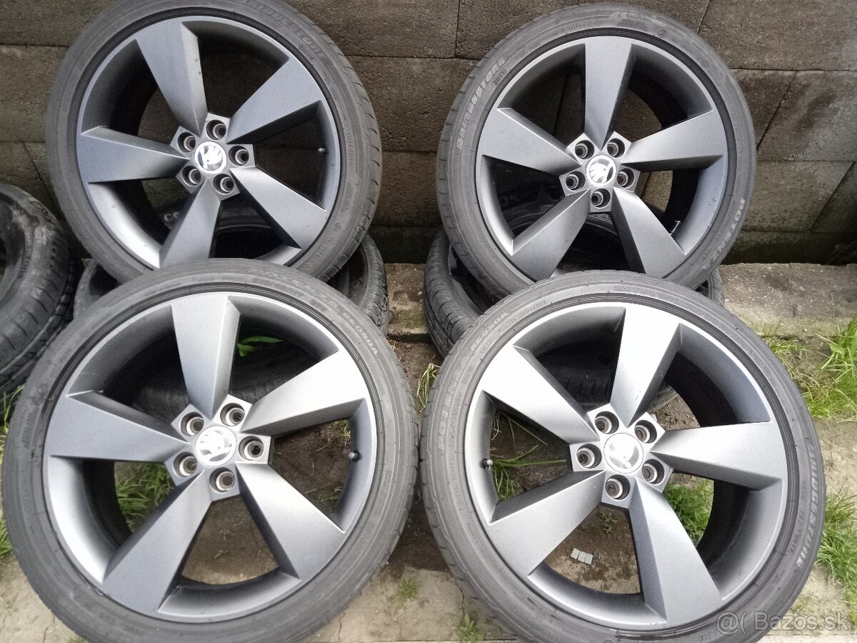 Škoda Fabia,Rapid 17"5x100 originálne hliníkové disky