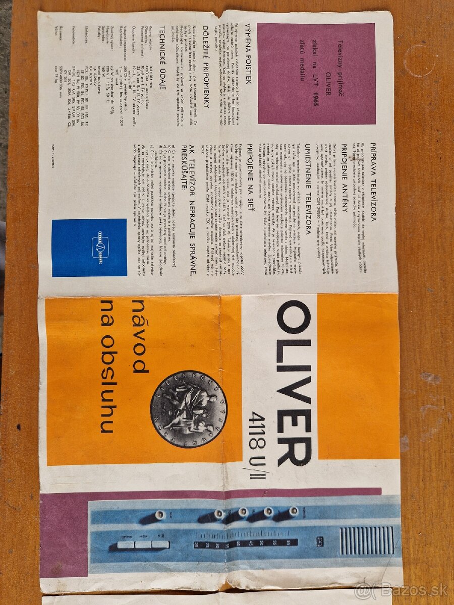 Návod k televízoru OLIVER 4118 U/II