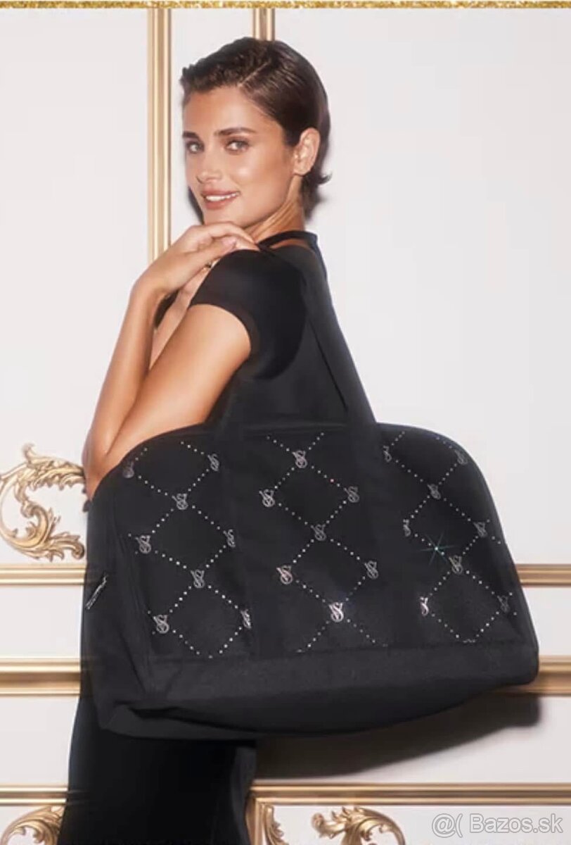 Čierna kamienková taška Victoria’s secret