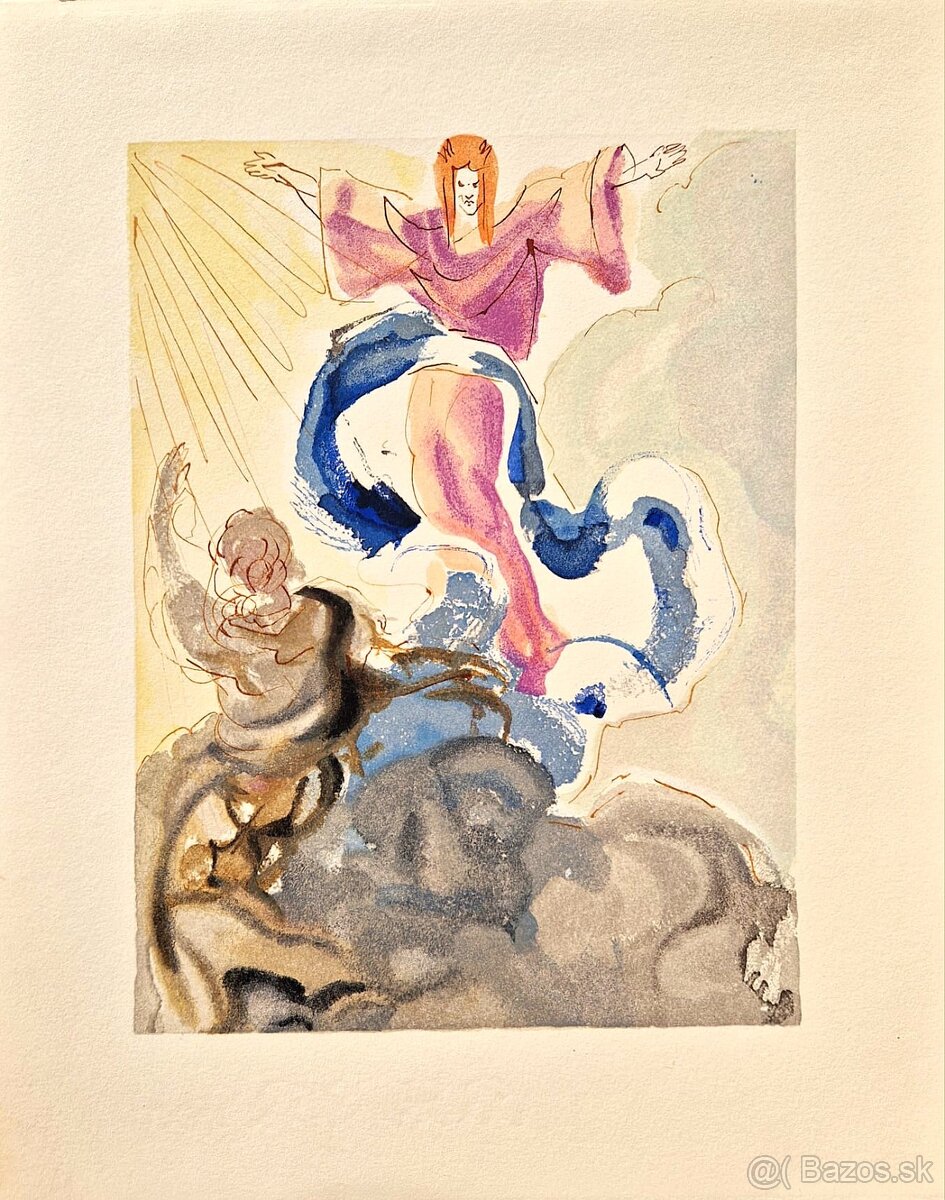 SALVADOR DALI - Nebo (Dante - Božská komédia) surealizmus