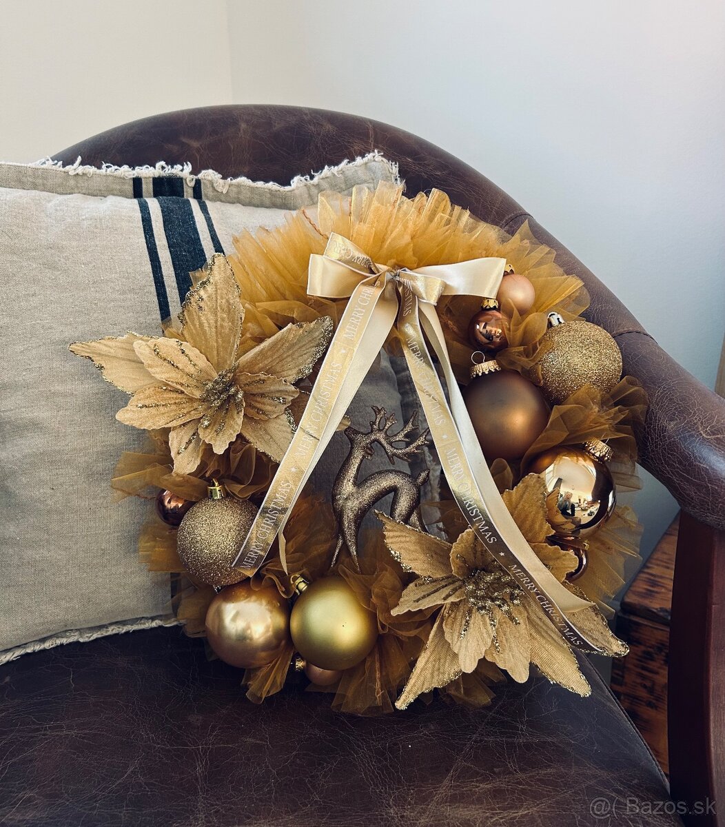 Vianočné vence na dvere 1.